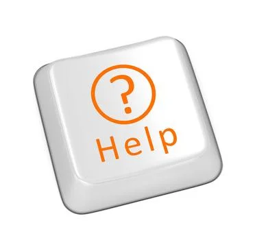 Help button Help button , This is a computer generated and 3d rendered pic... Stock Photos