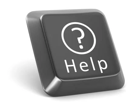 Help button Help button , This is a computer generated and 3d rendered pic... Stock Photos