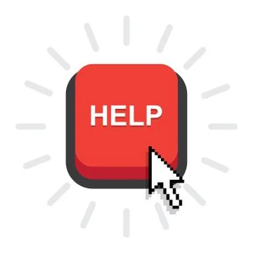 Help button icon, vector Stock Illustration