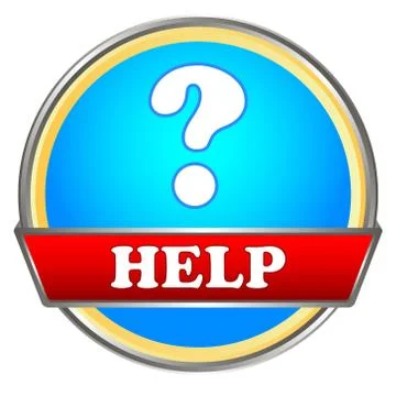 Help button Illustrazione stock