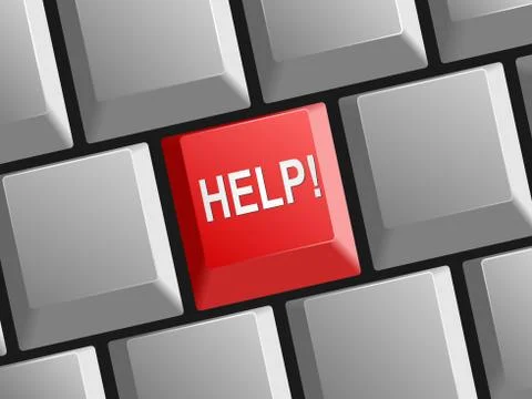 Help button Stock Illustration