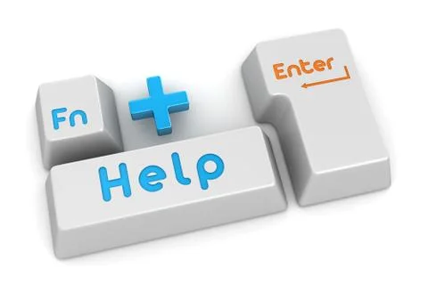 Help button Illustrazione stock