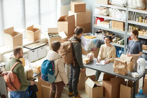 Help Center for Refugees Stock Photos