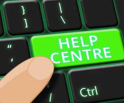 Help Centre Online Shows Faq Advice 3d Illustration Stock Illustration