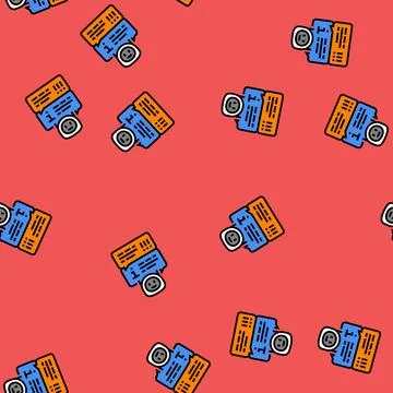 Help chat bot vector seamless pattern Stock Illustration