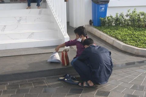 Help a child who is in need Stock Photos