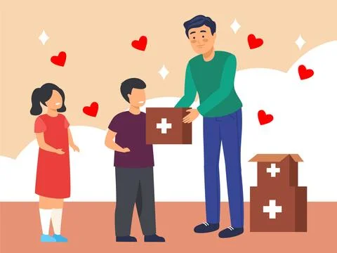 Help Children Concept Illustration Stock Illustration