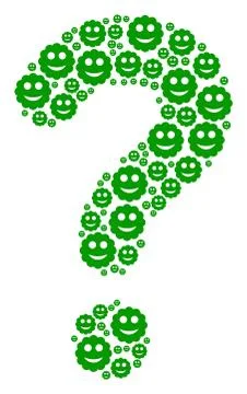 Help Composition of Smiled Sticker Icons 스톡 일러스트