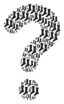 Help Composition of Socks Icons Stock Illustration
