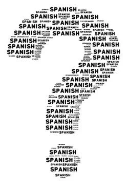 Help Composition of Spanish Texts Illustrazione stock