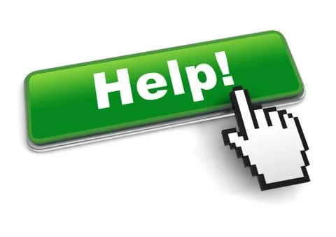 Help concept 3d illustration isolated Ilustração Stock