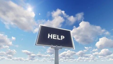 Help Concept 스톡 동영상 95665674