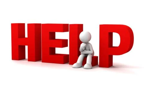 Help concept illustration イラスト素材