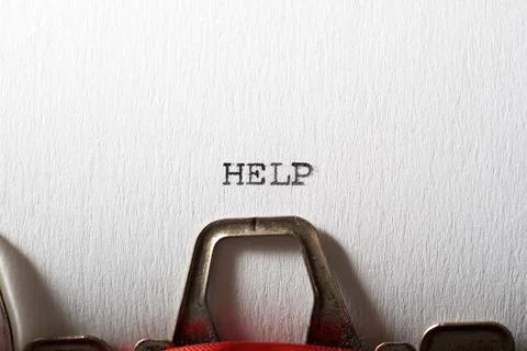 Help concept view Stock Photos