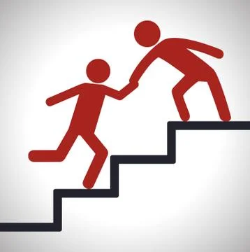 Help design. Pictogram icon. Flat illustration , vector Stock Illustration