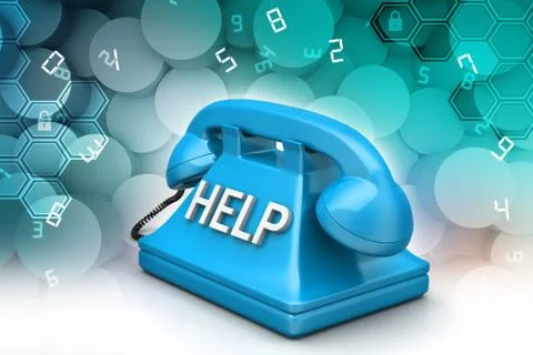 Help desk concept Stock Illustration