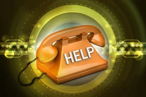 Help desk concept Stock Illustration