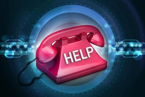 Help desk concept Stock Illustration