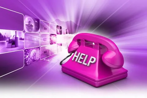 Help desk concept Stock Illustration