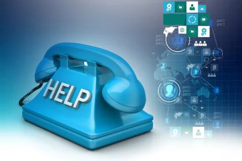 Help desk concept Stock Illustration