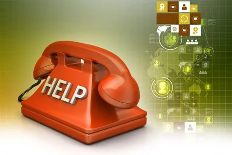 Help desk concept Stock Illustration