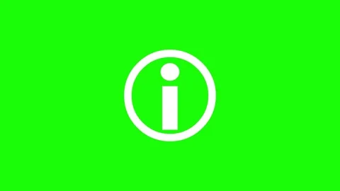 Help desk i circle shape icon white color animation on green background Stock Footage 279094096