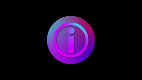 Help desk icon gradient colorful simple shape circle animation black background Stock Footage 279098308
