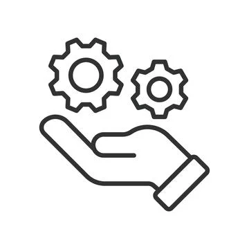 Help desk, icon in line design. Help desk, support, assistance, service Stock Illustration