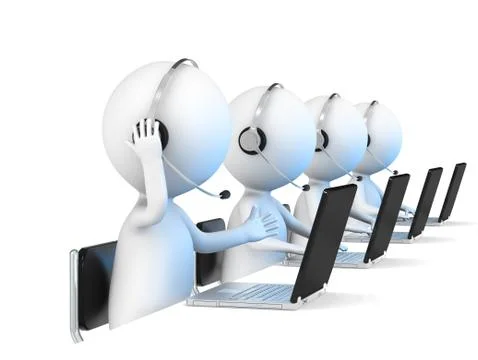 Help Desk. Stock Illustration