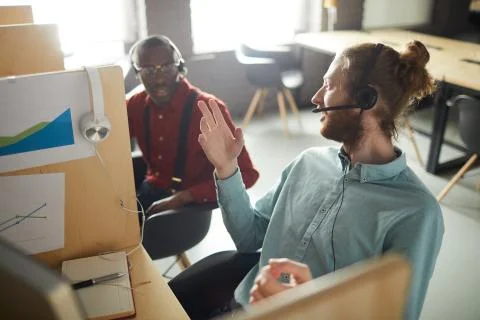 Help Desk Operators Stock Photos