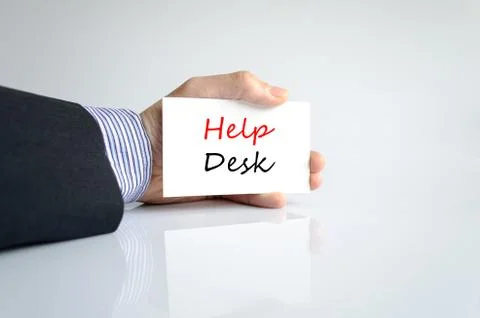 Help desk text concept Stock Photos