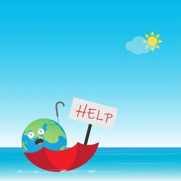 Help Earth Stock Illustration
