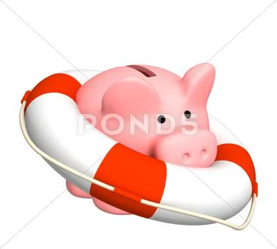 Help at financial crisis Stock Illustration