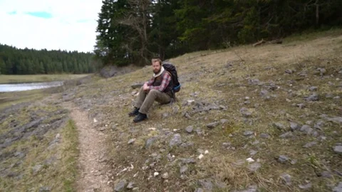 Help to get up a friend Stock Footage 75869437