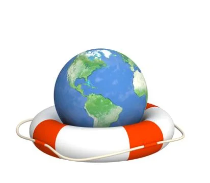 Help in global crisis Stock Illustration