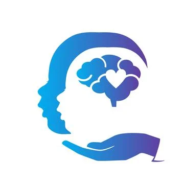 Help hand, child profile Stock Illustration