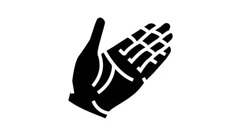 Help hand glyph icon animation Stock Footage 224875674