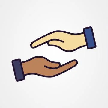 Help hand icon vector illustration Stock Illustration