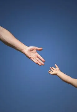 Help hand Foto stock