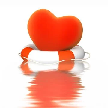 Help to heart Stock Illustration