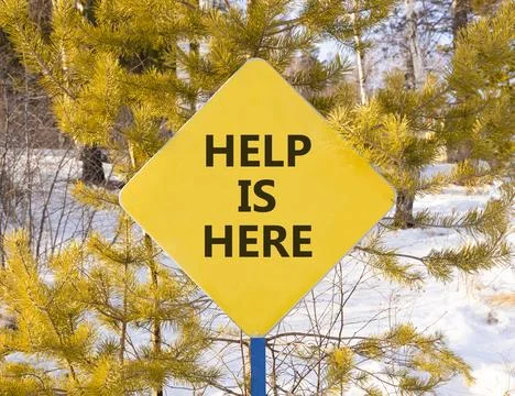 Help is here and support words symbol. Concept words Help is here on beauti.. 写真素材