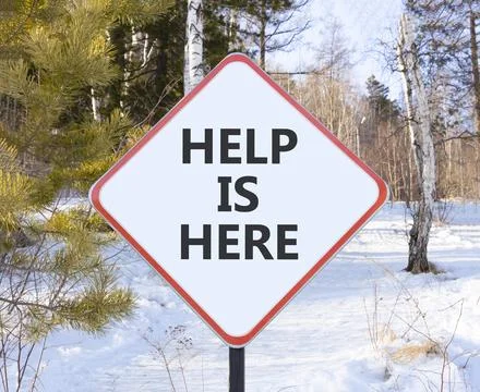 Help is here and support words symbol. Concept words Help is here on beauti.. 写真素材