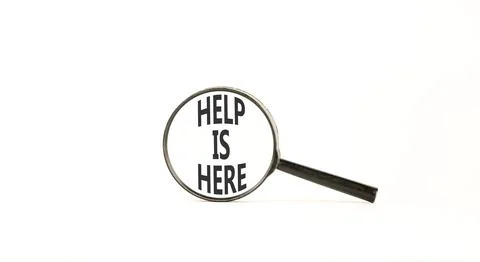 Help is here and support words symbol. Concept words Help is here on beauti.. 写真素材