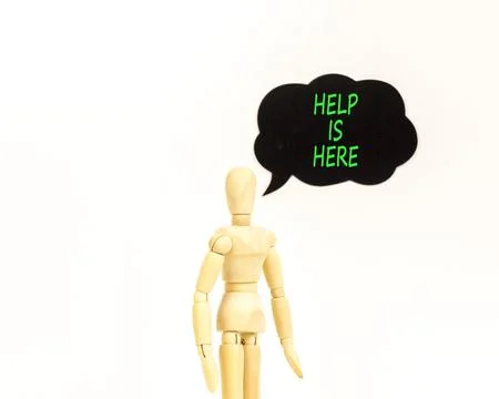 Help is here and support words symbol. Concept words Help is here on beauti.. 写真素材