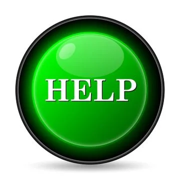  help icon. internet button on white background.. Stock Illustration