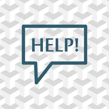 Help icon stock vector illustration flat design Stock-Illustration