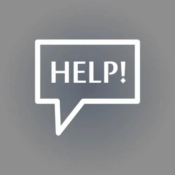 Help icon stock vector illustration flat design イラスト素材
