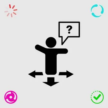 Help icon stock vector illustration flat design Stockillustratie