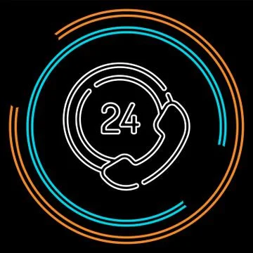 Help icon, technical support icon, computer service support, tech support con Stock Illustration