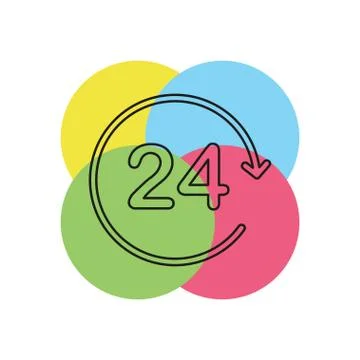 Help icon, technical support icon, computer Stock Illustration